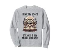 I Like My Books Steamy And My Music Screamy Spicy Book Smutt Felpa