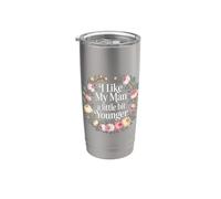 I Like My Man A Little Bit Younger Scherzi civettuoli - Bicchiere termico in acciaio inox doppia parete