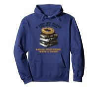 I Like My Reads Like Newyork Bagels Everything with A Twist Felpa con Cappuccio