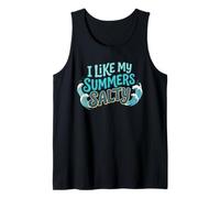 I Like My Summers Salty Beach Lover Ocean Cute Vacation Canotta