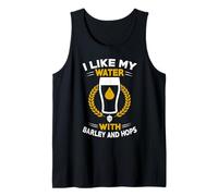 I Like My Water with Barley And Hops Craft Beer Humor Canotta