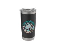 I Like My Weekends Salty Sea Turtle Beach Lover Bicchiere termico in acciaio inox doppia parete