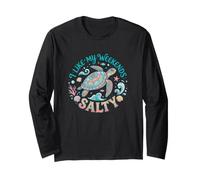 I Like My Weekends Salty Sea Turtle Beach Lover Maglia a Manica