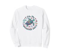 I Like My Weekends Salty Sea Turtle Lovers Beach Vacation Felpa