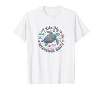 I Like My Weekends Salty Sea Turtle Lovers Beach Vacation Maglietta