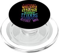 I Like My Whiskey Straight I Lesbian Gay Pride PopSockets PopGrip per MagSafe