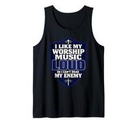 I Like My Worship Music Loud So I Can't Hear My Enemy Canotta