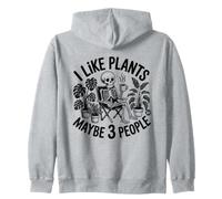 I Like Plants And Maybe Three People Felpa con Cappuccio