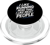 I Like Running More Than I Like Most People - PopSockets PopGrip per MagSafe