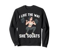 I Like The Way She Squats Coppia di Palestra Marito Moglie - Felpa