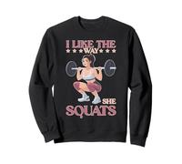 I Like The Way She Squats Coppia di Palestra Marito Moglie Felpa