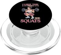I Like The Way She Squats Coppia di palestra marito moglie PopSockets PopGrip per MagSafe