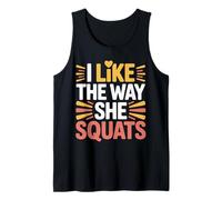I Like The Way She Squats Gym Couple Husband Wife - Canotta