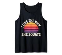 I Like The Way She Squats Gym Couple Husband Wife - Canotta