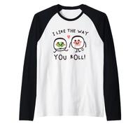 I Like The Way You Roll Sushi Maglia con Maniche Raglan