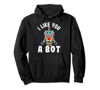 I Like You A Bot Robot Builder Per Ragazze Felpa con Cappuccio