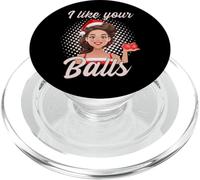 I Like Your Balls 50S Pin-Up Girl Christmas Retro Vintage PopSockets PopGrip per MagSafe