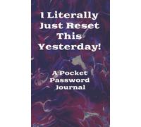 I Literally Just Reset This Yesterday! A Pocket Password Journal