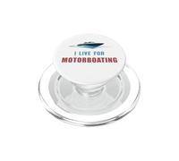 "I Live For Motorboating" Barca a vela Capitano Del Mare PopSockets PopGrip per MagSafe