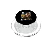 I Live Here Now Baseball Bear Mom Divertente Ice Coffee Sport PopSockets PopGrip per MagSafe