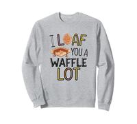 I Loaf You a Waffle Lot Divertente Gioco di parole, Waffle Lover Felpa