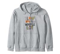 I Loaf You a Waffle Lot Divertente Gioco di parole, Waffle Lover Felpa con Cappuccio
