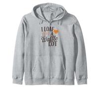 I Loaf You a Waffle Lot Divertente Gioco di parole, Waffle Lover Felpa con Cappuccio