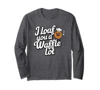I Loaf You a Waffle Lot Divertente Gioco di parole, Waffle Lover Maglia a Manica