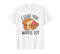 I Loaf You a Waffle Lot Divertente Gioco di parole, Waffle Lover Maglietta