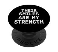 I loro sorrisi sono la mia forza. citazione d"amore familiare. PopSockets PopGrip Adesivo