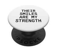 I loro sorrisi sono la mia forza. citazione d"amore familiare. PopSockets PopGrip Adesivo