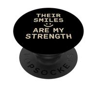 I loro sorrisi sono la mia forza. citazione d"amore familiare. PopSockets PopGrip Adesivo