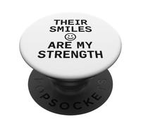 I loro sorrisi sono la mia forza. citazione d"amore familiare. PopSockets PopGrip Adesivo