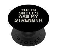 I loro sorrisi sono la mia forza. citazione di famiglia vintage. PopSockets PopGrip Adesivo