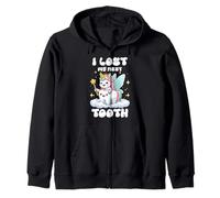 I Lost My First Dooth Baby Teeth Out Fairy Unicorn Dentist Felpa con Cappuccio