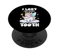 I Lost My First Dooth Baby Teeth Out Fairy Unicorn Dentist PopSockets PopGrip Adesivo