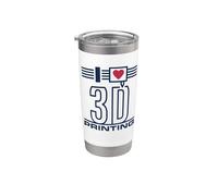 I Love 3D Printing - Ugello e filamento per stampanti 3D Bicchiere termico in acciaio inox doppia parete