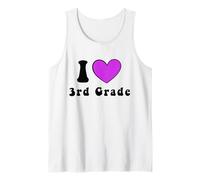 I Love 3rd Grade Ragazzi Ragazze Insegnante Squadra di Terza elementare Canotta