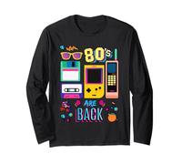 I Love 80's, Cool Vintage Retro 80's Are Back Graphic Design Maglia a Manica
