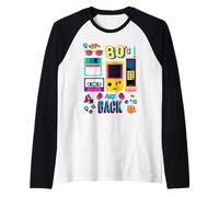 I Love 80's, Cool Vintage Retro 80's Are Back Graphic Design Maglia con Maniche Raglan