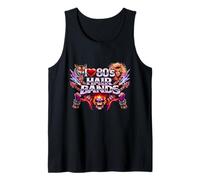 I Love 80s - Fasce per Capelli retrò e Rock Canotta