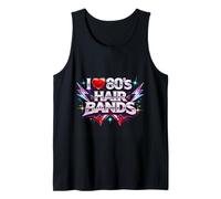 I Love 80s - Fasce per Capelli retrò e Rock Canotta
