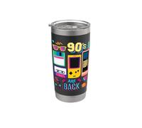 I Love 90's, Cool Vintage Retro 90's are Back Graphic Design Bicchiere termico in acciaio inox doppia parete