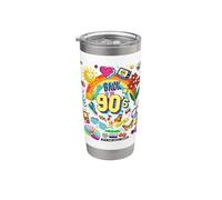 I Love 90's, Retro Back To 90's Stuff Illustration Graphic Bicchiere termico in acciaio inox doppia parete