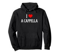 I Love A Cappella I Heart A Cappella Canto Amante Felpa con Cappuccio