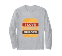 I Love A Good Hamburger Grilling BBQ Fast Food Hamburger Maglia a Manica