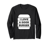 I Love A Good Hamburger Grilling BBQ Fast Food Hamburger Maglia a Manica