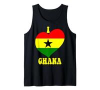 I Love Accra Ghana Bandiera Cuore Ghana Mama Papa Zio Canotta