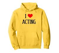 I Love Acting I Heart Acting Attore recitazione teatrale e Amante del teatro Felpa con Cappuccio