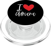 I Love Adriana Nome Personalizzato Ragazza Donna BFF Amico Cuore PopSockets PopGrip per MagSafe